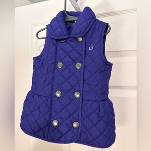 Calvin Klein Kids Purple Quilted Vest
